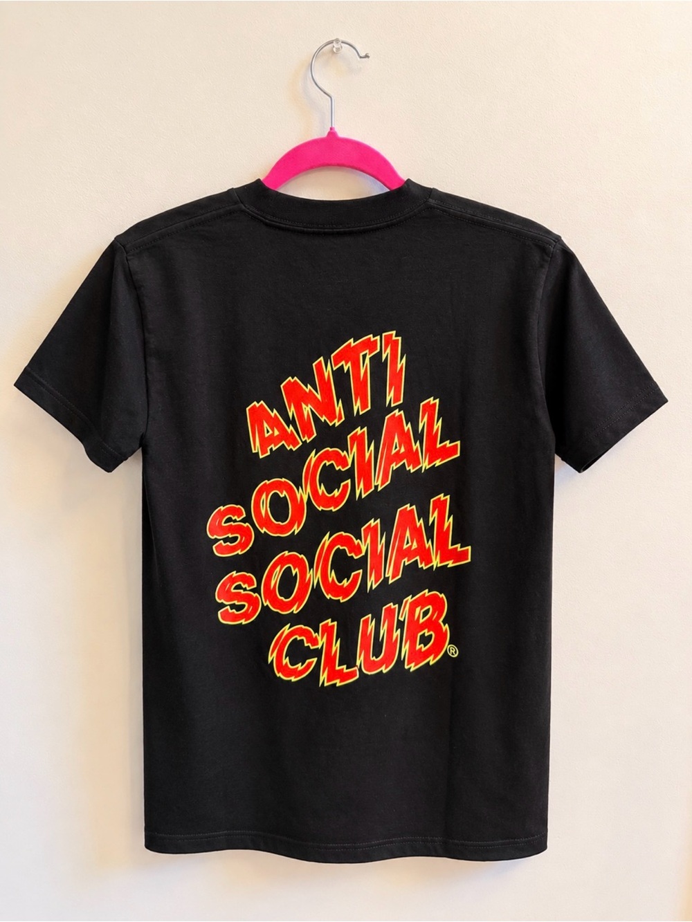 Anti Social Social Club Mens Small Black Graphic Logo Tee